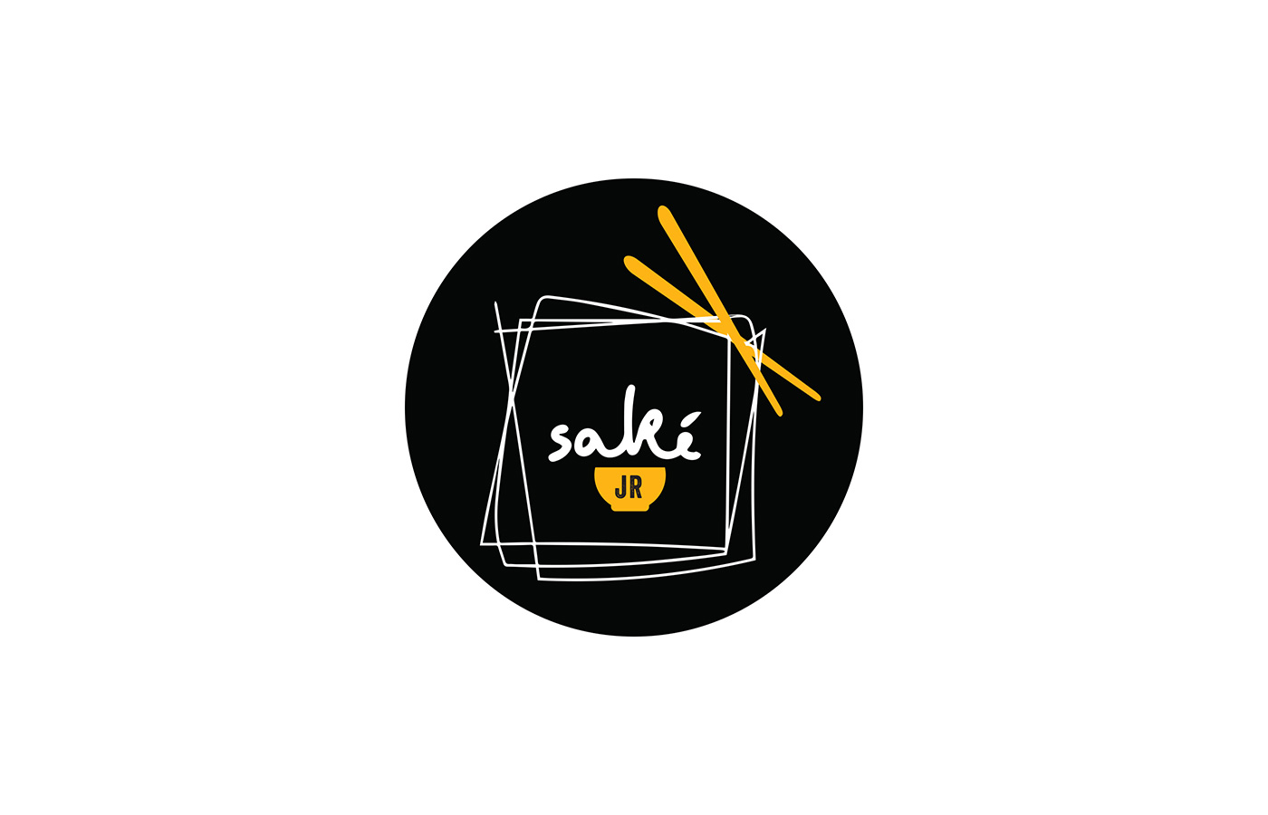 Sake Jr casual restaurant graphic design