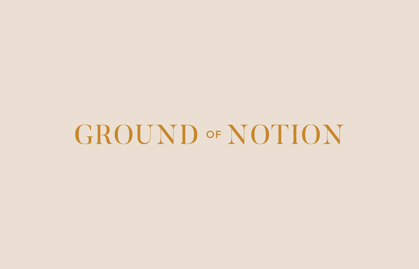 Ground of Notion logo design